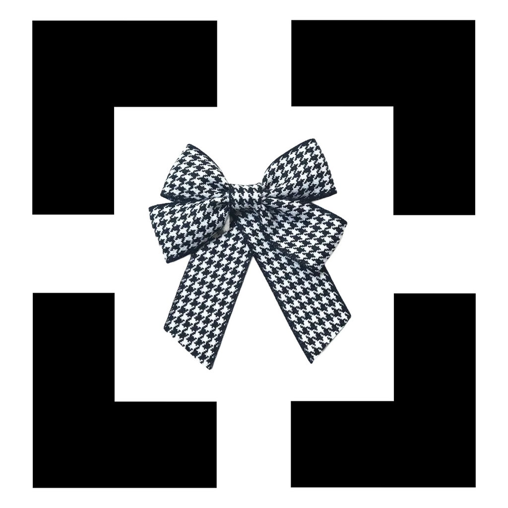 MP-Luxury Bow-Houndstooth