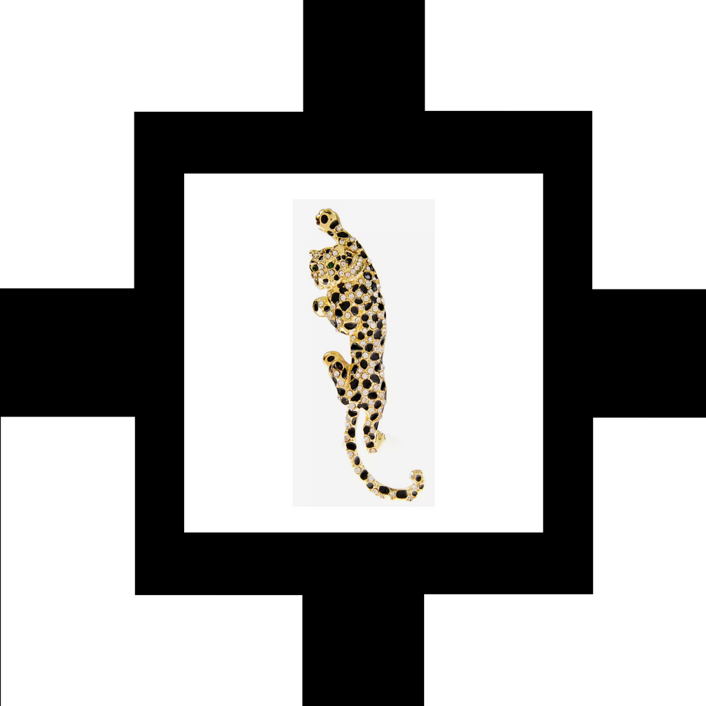 Crystal Leopard Pin
